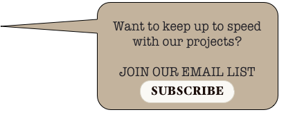 
Want to keep up to speed with our projects?

JOIN OUR EMAIL LIST
￼